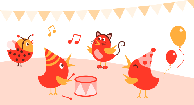 Vögelchen Illustration