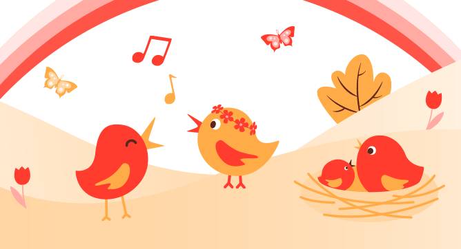 Vögelchen Illustration